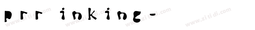 prr inking字体转换